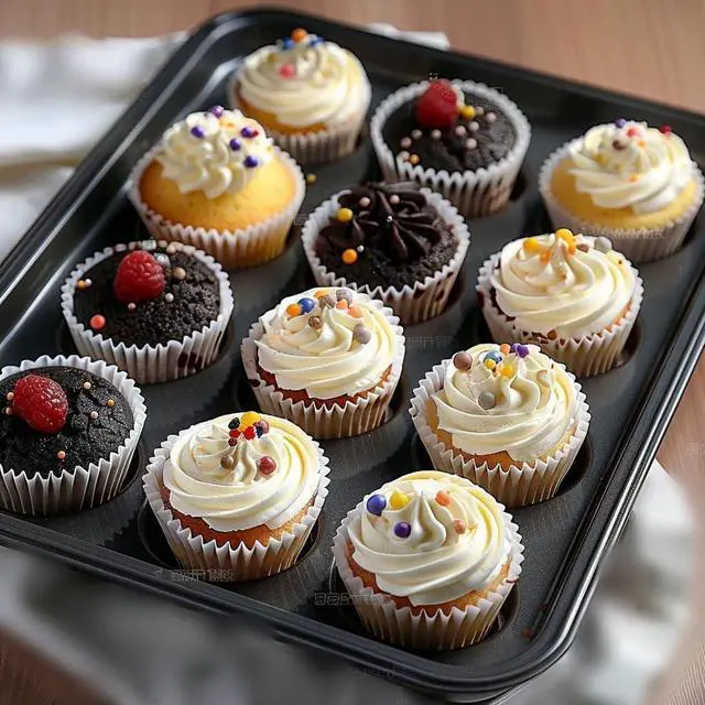 Alt view image 5 of 6 - 500 Counts Mini Cupcake Liners, White Muffin Baking Cups Liners