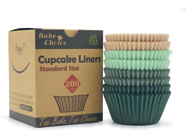 Alt view image 5 of 7 - Bake Choice 200 Pcs Cupcake Liners for Baking, Standard Size, Calyx Series