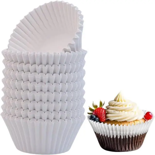 Main image of 200pcs White Standard Cupcake Liners, Muffin Baking Cup Liners