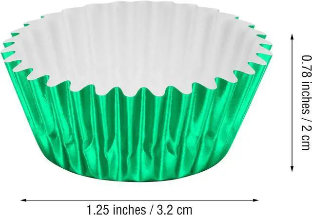 Alt view image 2 of 7 - Sumind 400 Pcs Mini Foil Cupcake Liners Holiday Baking Cups,10 Colors