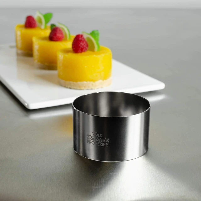 Alt view image 2 of 4 - Fat Daddio's SSRD-27520 Stainless Steel Round Cake and Pastry Ring, 2.75 x 2 Inch, Silver