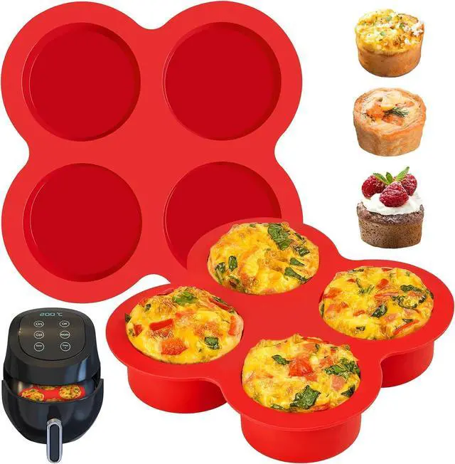 Main image of JOERSH Air Fryer Egg Mold, 2 Pack, 4 Cups