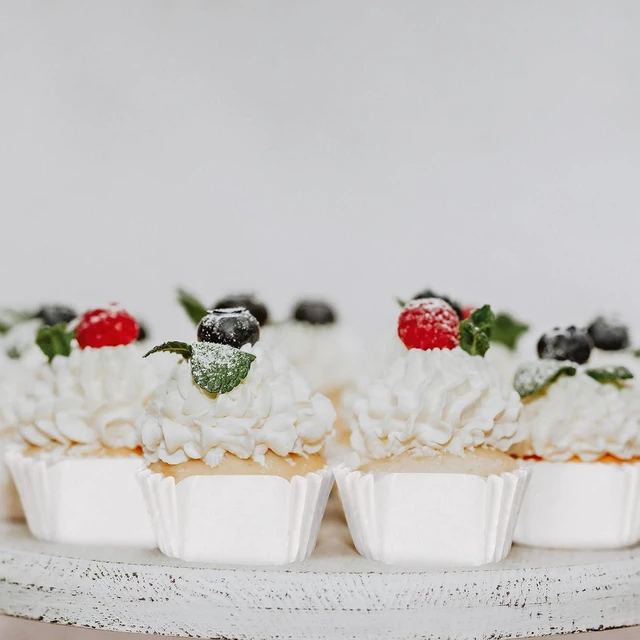 Alt view image 7 of 7 - Whaline 500Pcs Square Mini Cupcake Liners Disposable Brownie Baking Cups White Cupcake Wrappers for Baby Shower Wedding Bridal Showers Birthday Party Decorations, White