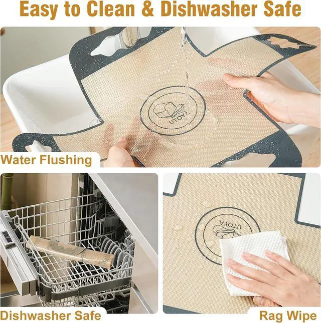 Alt view image 6 of 7 - 2 Pcs Reusable Silicone Bread Loaf Pan Liner, Food Grade BPA Free Bread Baking Mat, Non-Stick and Heat Resistant Dough Transfer Tool, Sourdough Sling with 4 Handles, Fits 9x5" or 1.5Lb Loaf Pans