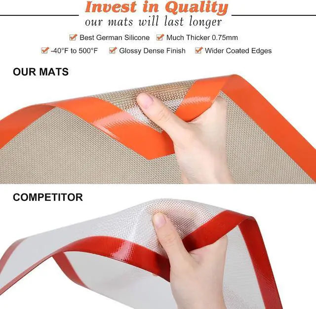 Alt view image 4 of 6 - Best German Silicone Baking Mats - 9 inch