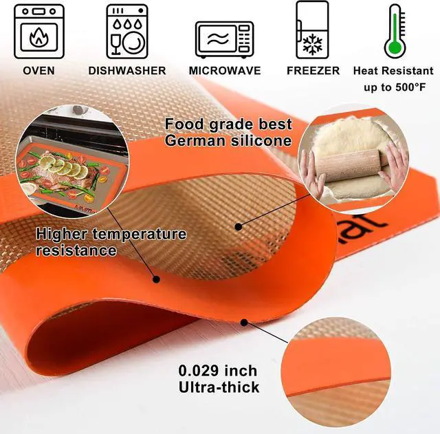 Alt view image 3 of 6 - Best German Silicone Baking Mats - 9 inch