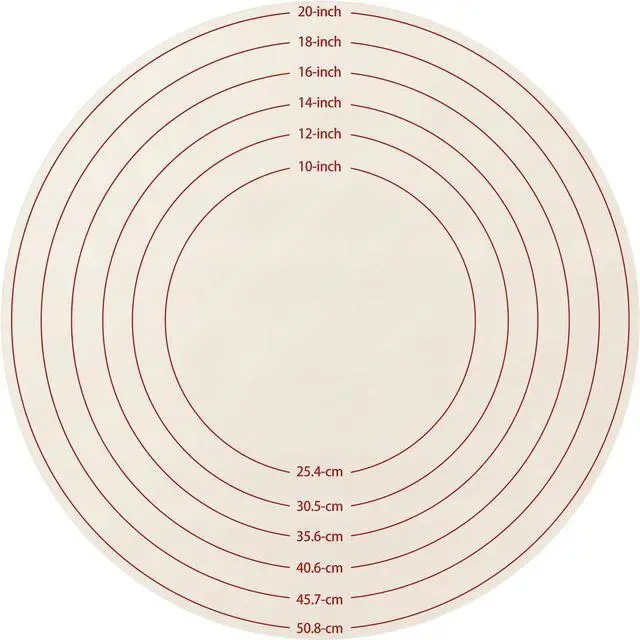 Main image of Lefse Making Pastry Cloth, 20 Inch Round Baking Mat, Pastry Mat with Measurements for Rolling Dough, Pastry Cloth for Rolling Dough