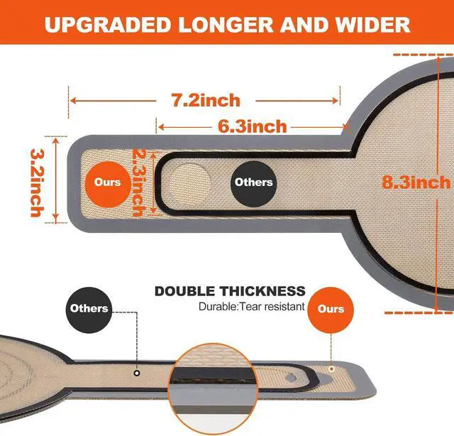 Alt view image 2 of 6 - Silicone Bread Sling Dutch Oven - Best Japan Silicone. Non-Stick & Easy Clean Reusable Bread Baking Mat. With Extra Long Handles Baking Sheet Liner, 1 Grey pcs for Transferable Dough