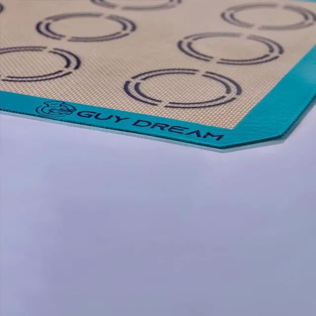 Alt view image 7 of 7 - GUYDREMAT 2PCs Silicone Baking Mat with Measurements for Cookies - 16 1/2 x 11 5/8 - Reusable Premium Food Grade Silicone Cookie Sheets - Heat Resistant Silicone Oven Mat