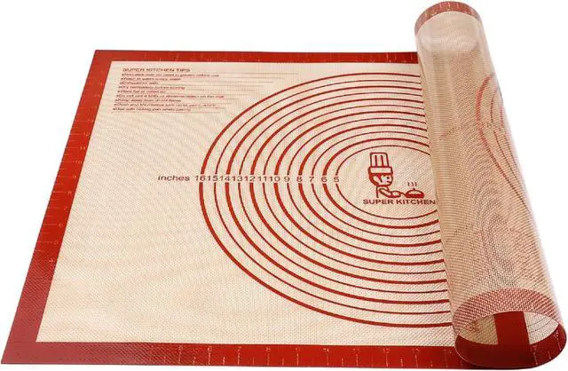Main image of Non-slip Silicone Pastry Mat Extra Large Measurements 28''x 20'' Baking Mat