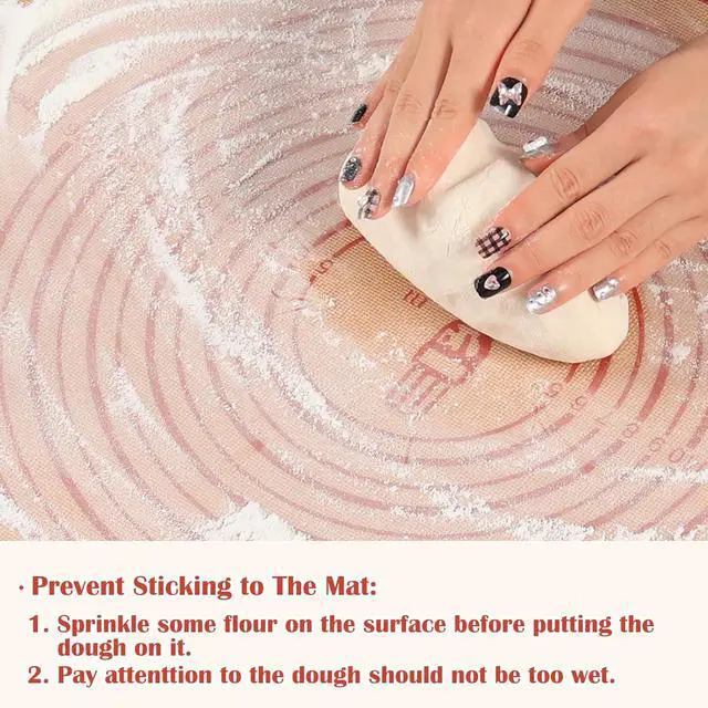 Alt view image 5 of 7 - Non-slip Silicone Pastry Mat Extra Large Measurements 28''x 20'' Baking Mat