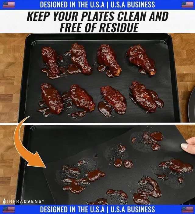 Alt view image 3 of 6 - Reusable Mats for Ninja Sizzle Indoor Grill & Griddle GR101, Accessories for Indoor Electric Griddle with Lid for Cooking and Grilling, Non-Stick Electric Appliances Accessory Set by INFRAOVENS