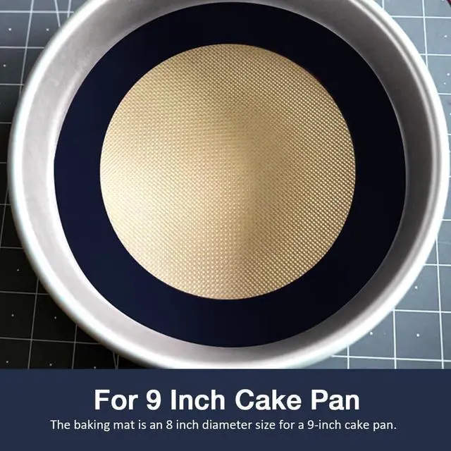 Alt view image 7 of 7 - 3Pcs Round Silicone Baking Mats, 8 inch Circle Mats for Cake Pan