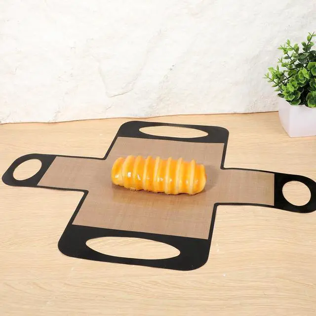 Alt view image 7 of 7 - 2 Pack Silicone Bread Loaf Pan Liners, Silicone Dough Mat Bread Pan Liners Reusable Baking Sheet Liner Sourdough Baking Mat Food-Grade Easy Clean Dough Transfer Tool
