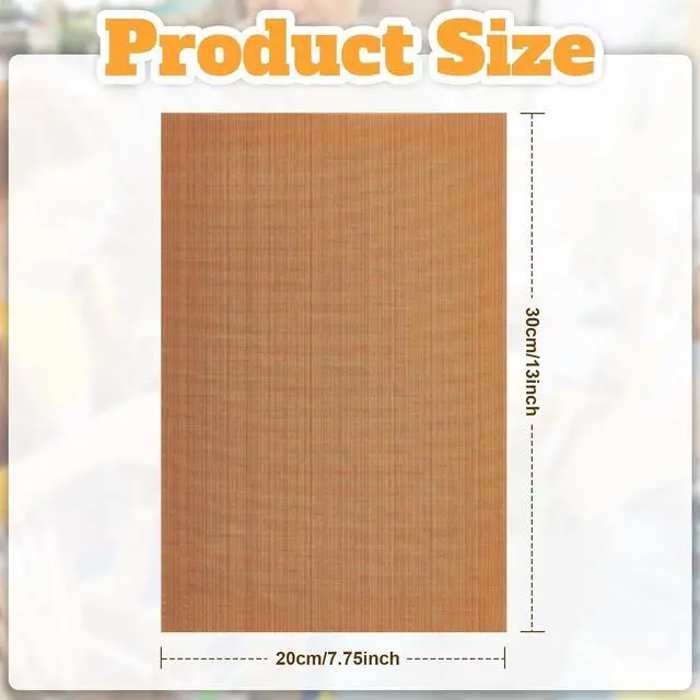 Alt view image 2 of 6 - Honeydak 5 Pack Polymer Clay Oven Mat Non Skid Mat, 7.9 x 11.8 Inches