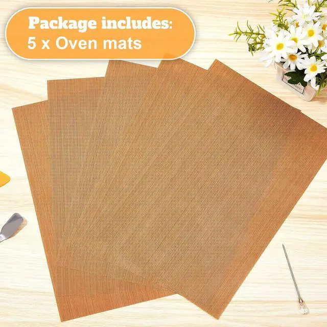 Alt view image 4 of 6 - Honeydak 5 Pack Polymer Clay Oven Mat Non Skid Mat, 7.9 x 11.8 Inches