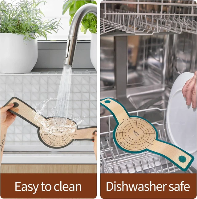 Alt view image 4 of 7 - XCZ 2 PCs Silicone Bread Sling Dutch Oven Non-Stick & Easy Clean Reusable Silicone Bread Baking Mat. With Extra Long Handles Bread Baking Sheet Liner