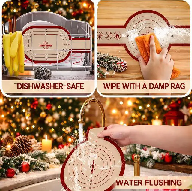 Alt view image 7 of 7 - Sourdough Silicone Bread Sling for Dutch Oven, 2PCS Non-Stick Reusable Baking Mat with Long Handles, Essentials Bread Making Supplies for Dough Transfer and Loaf Pan Lifter Liner, Set Of Oval & Round