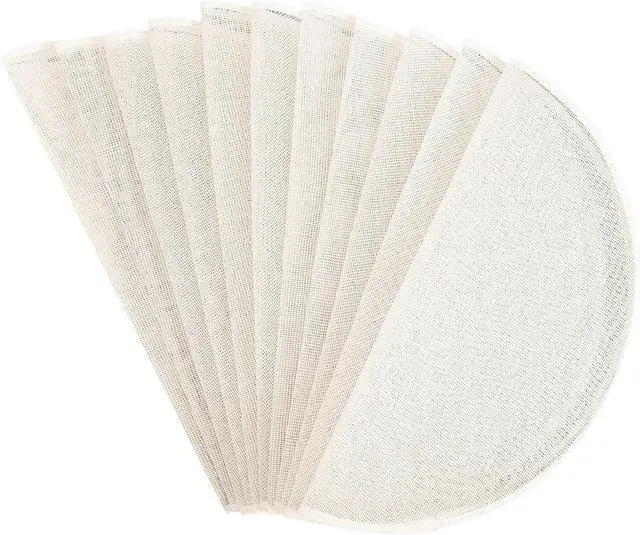 Main image of 12 Pieces Round Cotton Yarn Steamer Cloth Round Dumplings Buns Mat Steamed Pad Reusable Non Stick Household Steamer Liners Cloth 12 Inch Mesh Mat Pad for Baking Cooking Home Kitchen Cooking