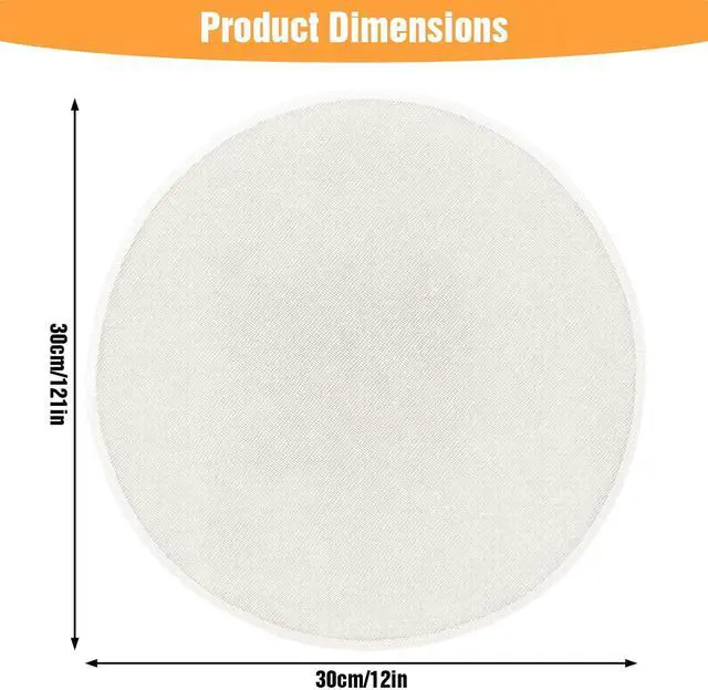 Alt view image 2 of 7 - 12 Pieces Round Cotton Yarn Steamer Cloth Round Dumplings Buns Mat Steamed Pad Reusable Non Stick Household Steamer Liners Cloth 12 Inch Mesh Mat Pad for Baking Cooking Home Kitchen Cooking