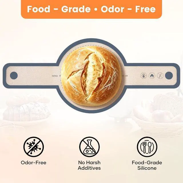 Alt view image 4 of 7 - SWSKR 2 Pcs Sourdough Silicone Bread Sling for Dutch Oven,Gray Set of 2