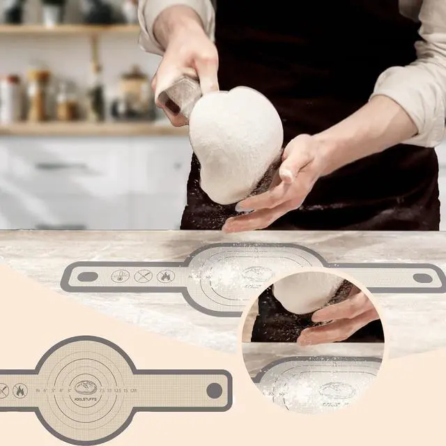 Alt view image 2 of 7 - 2 PCS Silicone Bread Sling with Round and oval, Grey