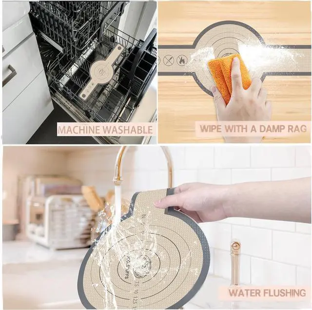 Alt view image 5 of 7 - 2 PCS Silicone Bread Sling with Round and oval, Grey