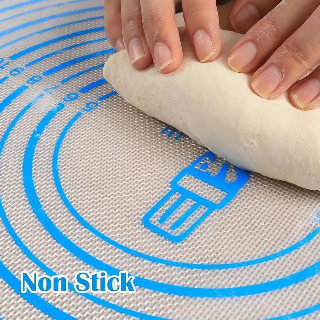 Alt view image 5 of 7 - Nonstick Silicone Pastry Mat Extra Large with Measurements Dough Baking Mat