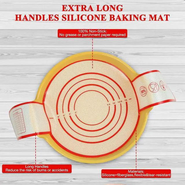 Alt view image 4 of 7 - 2 Pcs Sourdough Silicone Bread Sling for Dutch Oven Liners