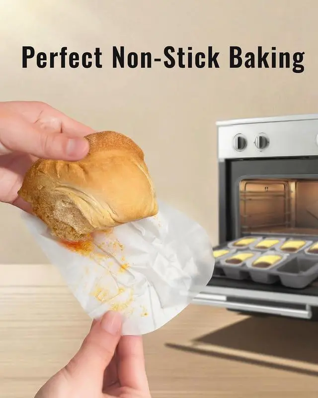Alt view image 3 of 7 - Bake Choice 100 Mini Loaf Pan Liners Compatible with Wilton Mini Loaf Pan