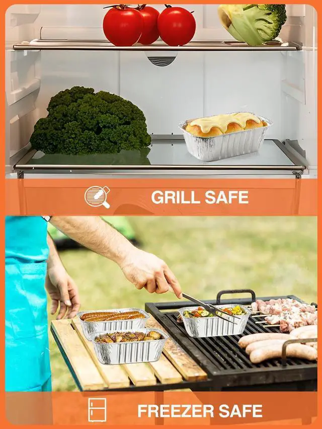 Alt view image 5 of 7 - NEEBAKE 30 Pack 6x3.5x2 Disposable Aluminum Loaf Pans - 1 Lb Mini Loaf Pans, Small Aluminum Tin Foil Baking Pan, Food Containers for Baking, Cakes, Bread, Meat, Loaves
