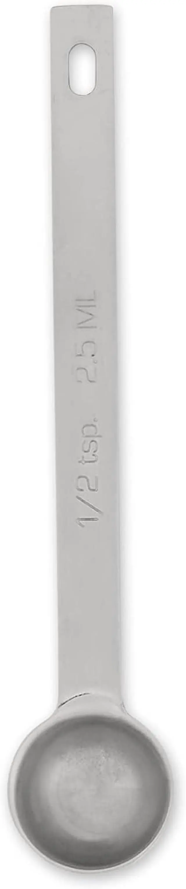 Main image of RSVP International Endurance Kitchen Collection Open Stock Measuring Spoon, Stainless Steel, Dishwasher Safe, 0.5-Teaspoon