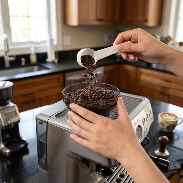 Alt view image 7 of 7 - 12 Pack Plastic Measuring Scoop, Long Handle Plastic Tea Scoop, 15 cc/1 tablespoon/15 mL for Measuring Coffee Tea Milk Spices Protein Pet Food, White