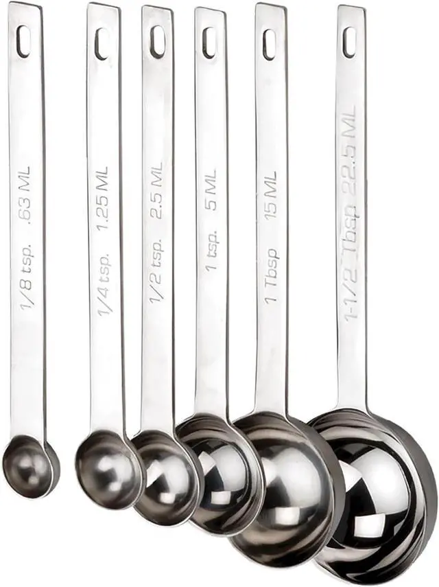 Alt view image 3 of 7 - RSVP International Endurance Kitchen Collection Open Stock Measuring Spoon, Stainless Steel, Dishwasher Safe, 1-Teaspoon