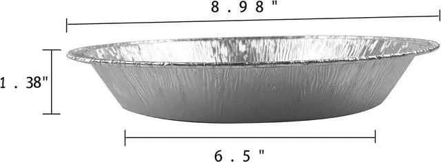 Alt view image 4 of 7 - Waytiffer 9" Pie Pans (10pack) - Disposable Aluminum Foil Pie Tins,Heavy-duty, Baking Tin Plates, Standard Size