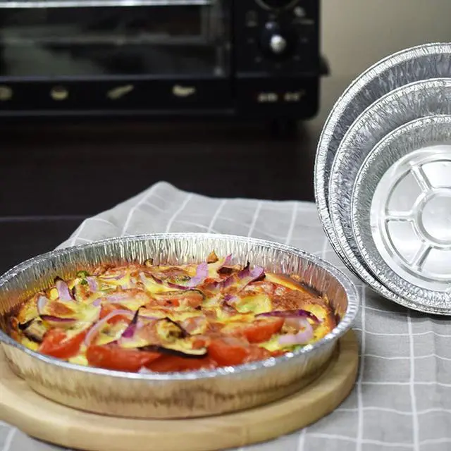 Alt view image 6 of 7 - Waytiffer 9" Pie Pans (10pack) - Disposable Aluminum Foil Pie Tins,Heavy-duty, Baking Tin Plates, Standard Size