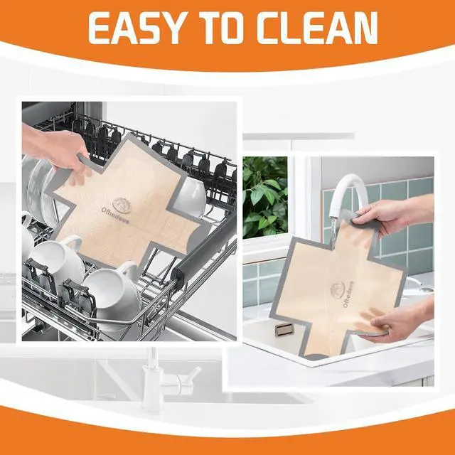 Alt view image 4 of 6 - 2 pack Silicone Bread Loaf Pan Liners, Nonstick and Reusable Bread pan Mat. Loaf pan liners for baking bread 9x5,Silicone bread sling for loaf pan