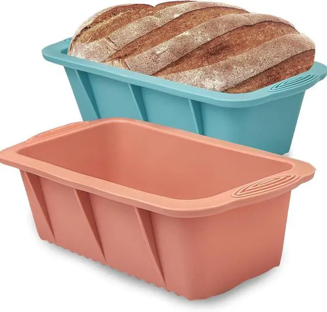 Main image of Koolstuffs Silicone Bread Loaf Pan, 2 PCS Rectangular Non-Stick Baking Mold Pans for Oven, Bread, Cake, Easy Release