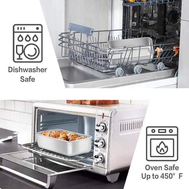 Alt view image 3 of 7 - E-far Loaf Pan for Baking Bread, 9 x 5 Inch Stainless Steel Bread Pan