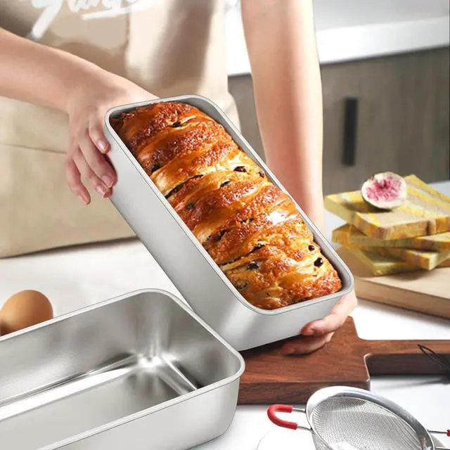 Alt view image 4 of 7 - E-far Loaf Pan for Baking Bread, 9 x 5 Inch Stainless Steel Bread Pan