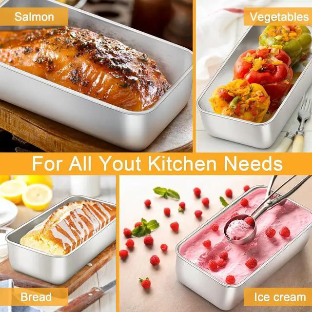 Alt view image 5 of 7 - E-far Loaf Pan for Baking Bread, 9 x 5 Inch Stainless Steel Bread Pan