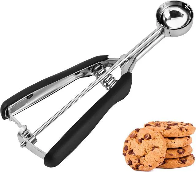 Main image of JUNADAEL J Mini Cookie Scoop #100, 2 Teaspoons/ 10 ml (1/3 oz) Cookie Dough Scoop, Cookie Scoops for Baking, Comfortable Grip, Non-Slip