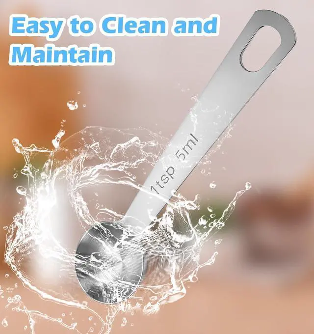 Alt view image 6 of 7 - 1 Teaspoon Measuring Spoons, 3Pcs Stainless Steel Kitchen Tools for Precise Cooking, Baking and Spices Measurement, 5ml