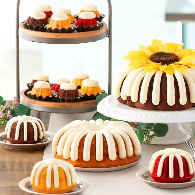 Alt view image 2 of 7 - Palksky Mini Fluted Tube Pan Silicone 6-Cavity(3PCS), Multi-Cavity small Cake Baking Pan, mini moldes para chocoflan