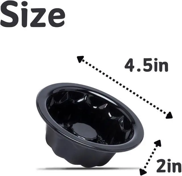 Alt view image 2 of 7 - Findful 25-Pack Mini Cake Pans for Baking - 4 Inch Cake Pan Silicone silicone baking mold - Reusable jello mold for Pumpkin Cake, Jelly, Brownies Ease of cleaning