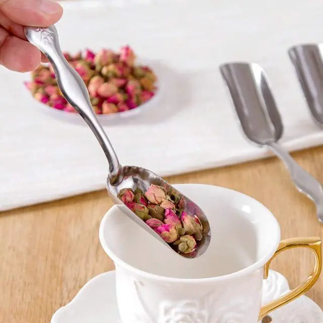 Alt view image 6 of 7 - 10 Pcs Mini Candy Scoops Stainless Steel Tea Coffee Ice Shovel Teaspoon Small Shovel for Tea, Coffee, Candy, Ice Cream, Dessert, Sugar, Kitchen Or Buffet