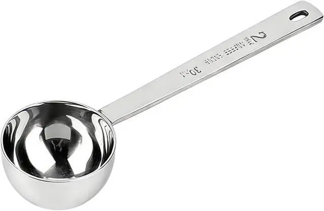 Alt view image 4 of 7 - Stainless Steel Coffee Scoop, 2 Tablespoon (30ml), Set of 2