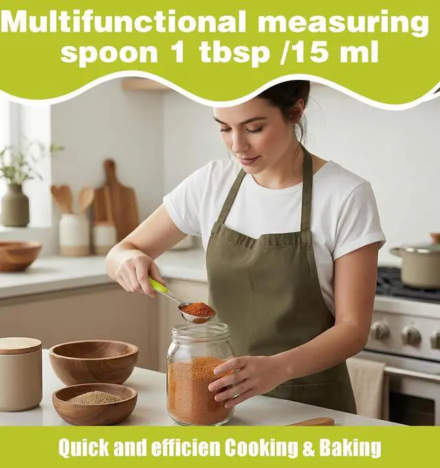 Alt view image 4 of 7 - 2Pcs 2 Tablespoon Measuring Spoon with Grip, 2tbsp (15ml) Scoop Stainless Steel Tablespoon Measuring for Coffee, Tea, Soup