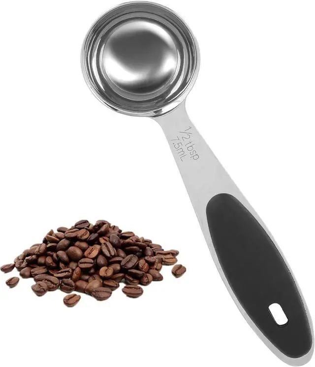 Main image of Stainless Steel Measuring Scoops - 1/2 Tbsp, 1/32 Cup, Small Coffee Scoop, Handle Included