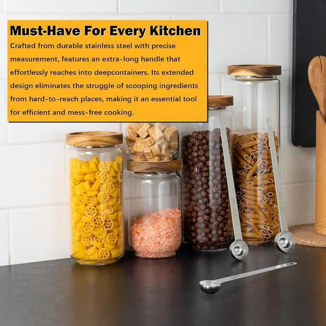 Alt view image 6 of 6 - 1PCS 1TSP(5ml) Extra Long Handle Measuring Spoon, 18/8 Stainless Steel
